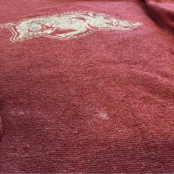 Ladies Medium Razorback Red Sweatshirt - Picture 3 of 6